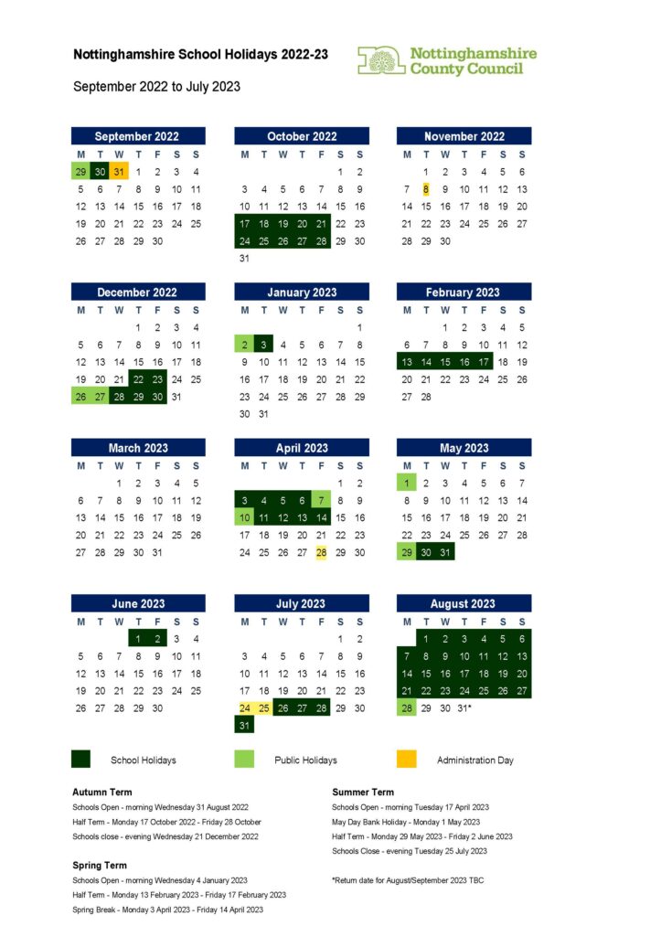 Term Dates - Serlby Park Primary